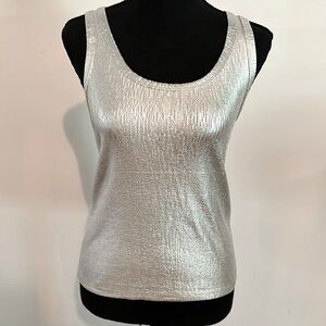 Zara Silver Foil Tank